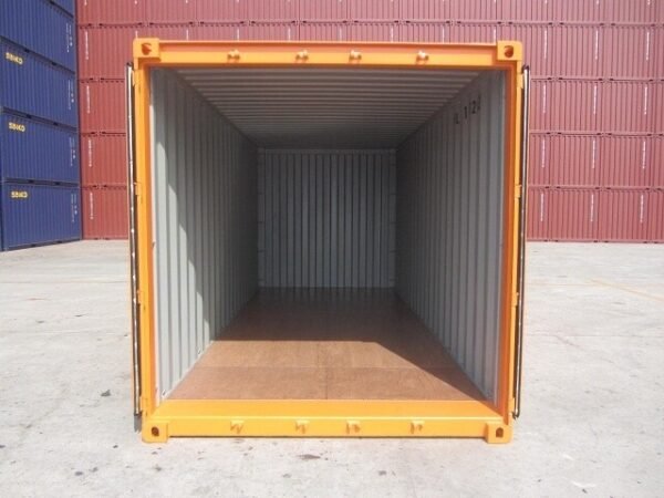 Container 20 Pieds Orange 1er voyage (Neuf) – Image 2