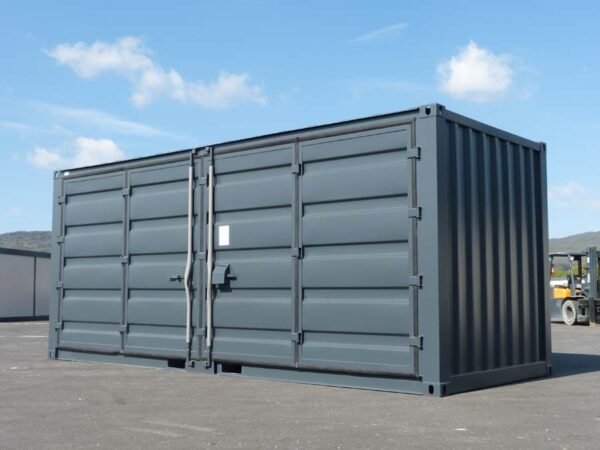 Container de stockage 20 pieds Open Side – Noir – Image 3