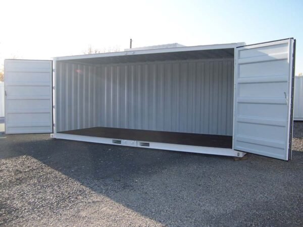 Container de stockage 20 pieds Open Side – Blanc – Image 6