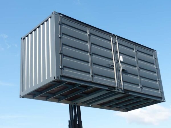 Container de stockage 20 pieds Open Side – Noir – Image 5