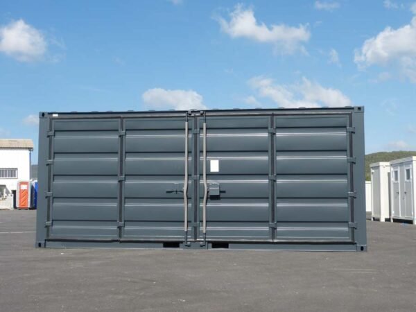 Container de stockage 20 pieds Open Side – Noir – Image 4