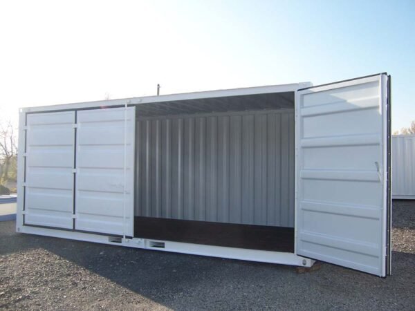 Container de stockage 20 pieds Open Side – Blanc – Image 7